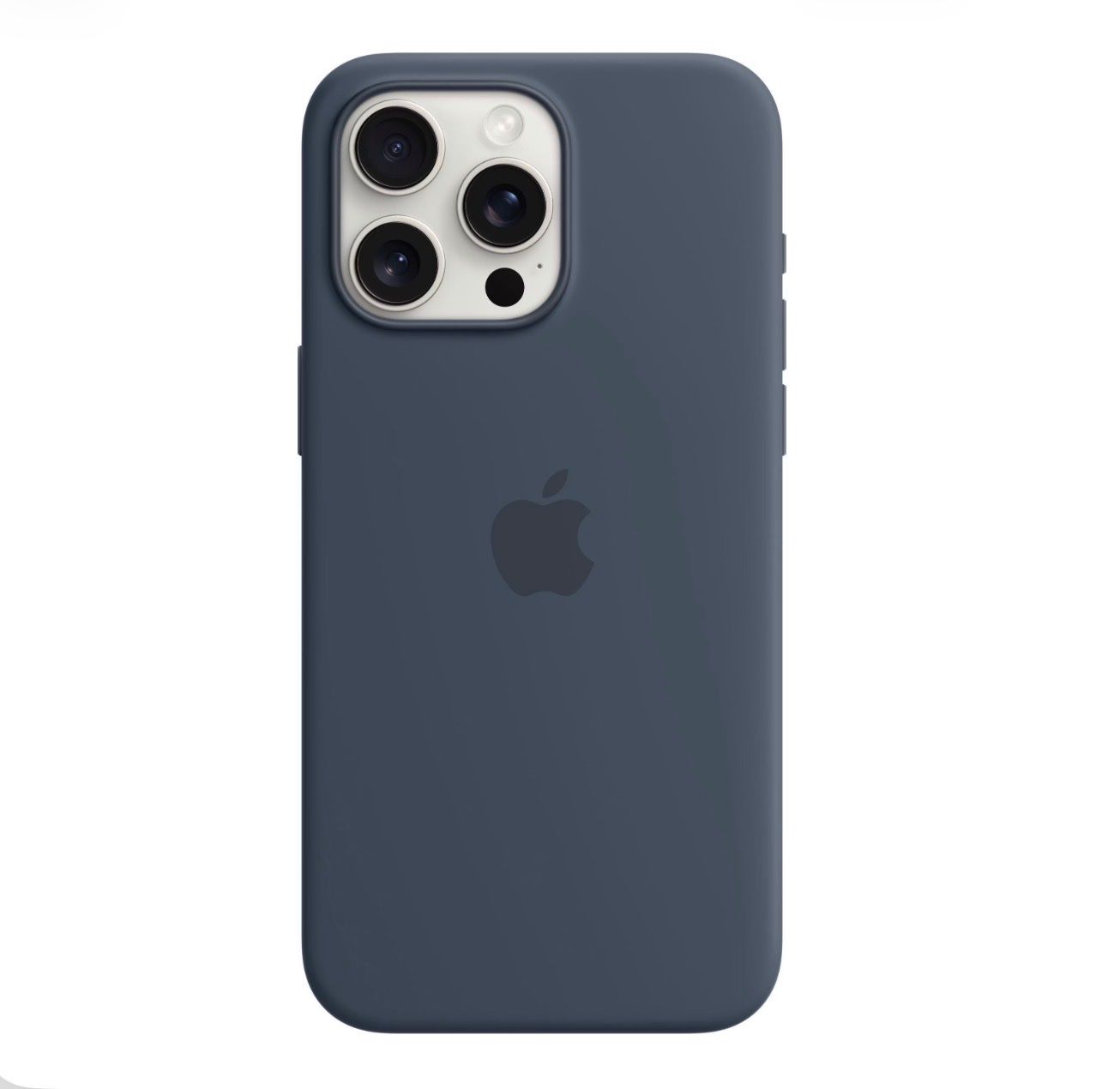 Apple Cover & Protezioni schermo: iPhone 15 Pro Max Silikon Case Sturmblau – Nuovo (secondo la descrizione) da Allschwil venduto da KShing 5