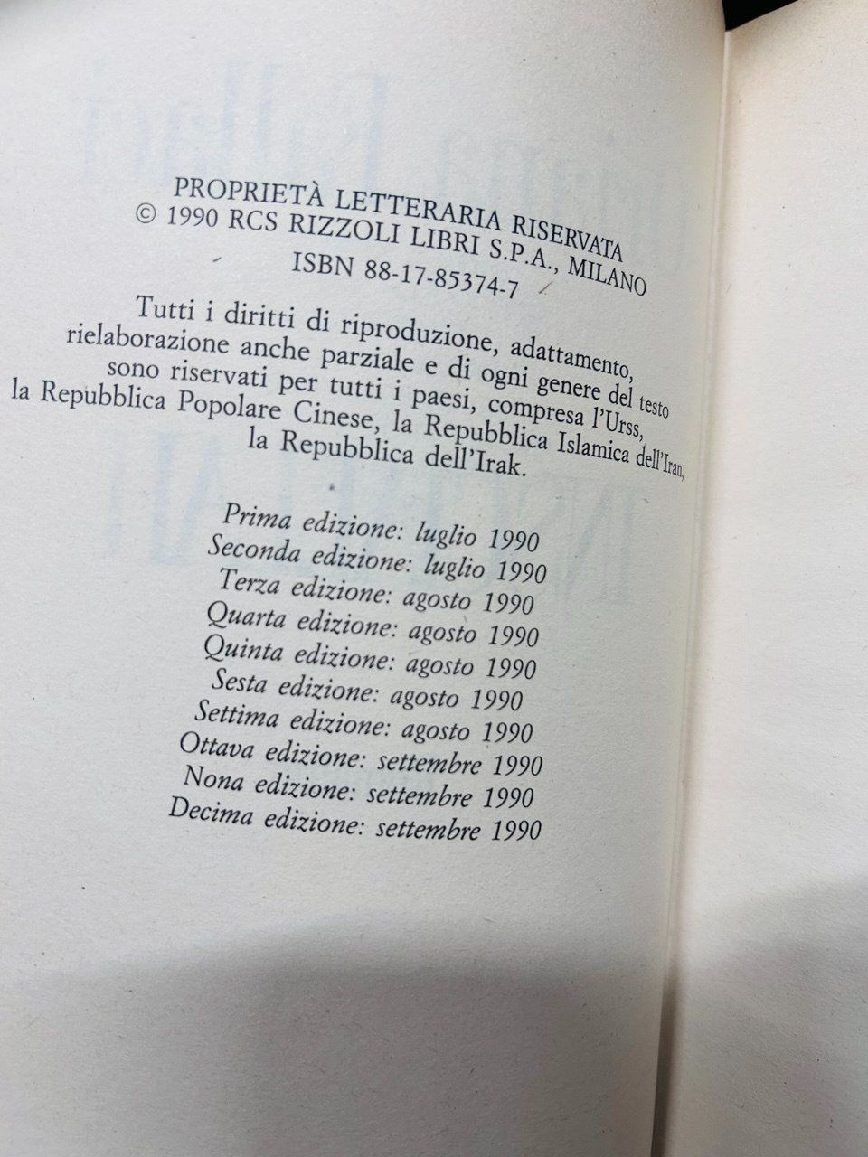 Libri: Oriana Fallaci - Insciallah / Libro - 1990 – Usato da Giubiasco venduto da LorisVale 7