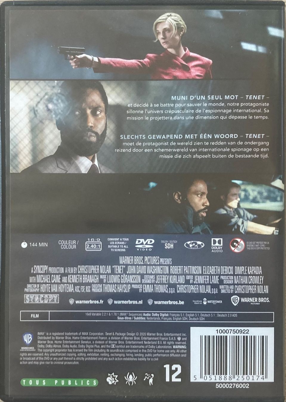Alle DVDs: CHRISTOPHER NOLAN - TENET – Gebraucht aus Poliez-Pittet von Newtown-Records 3