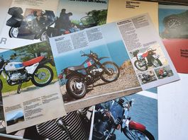 BMW R80 G/S Motorrad Prospekte und Werbung
