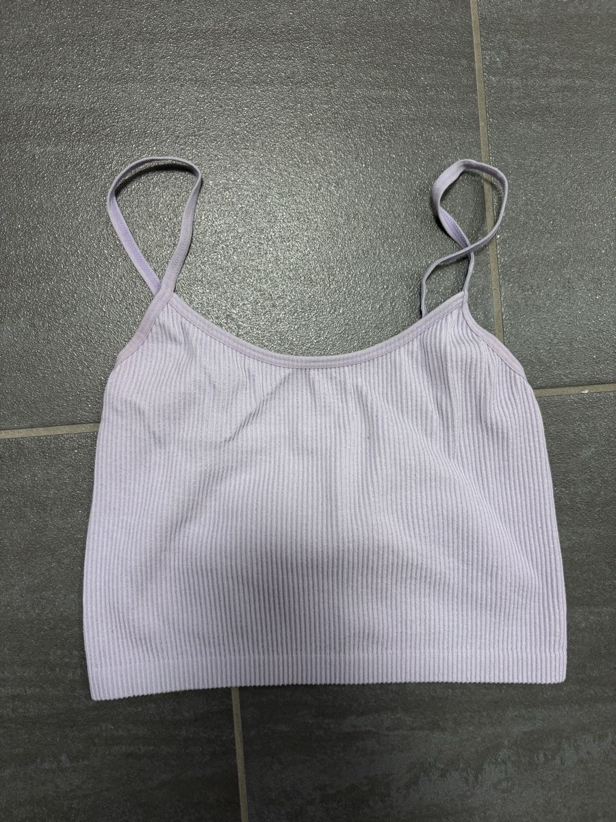 Tops: Subdued Hell-Lila Ribbed Crop Top S – Gebraucht aus Rümlang von svent 2