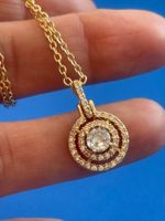 Luxus Elegante  Kette Farbe : Gold/Weiss