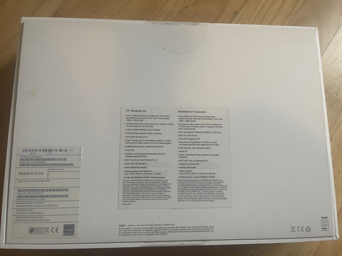 Apple Portables: MacBook Air 13.3 – D'occasion à zürich par maulwurf53 8