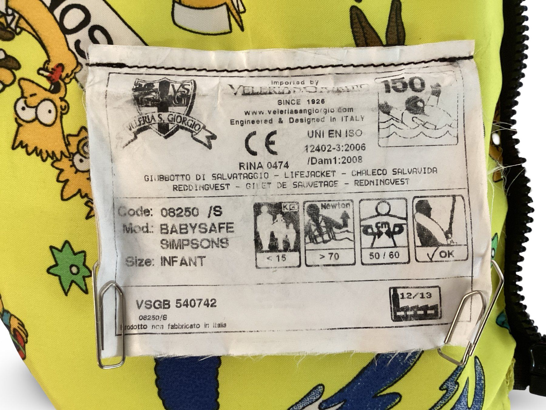 Gilets de sauvetage: THE SIMPSONS Kinder-Rettungsweste – D'occasion à Zürich par Restwert_Zuerich 9