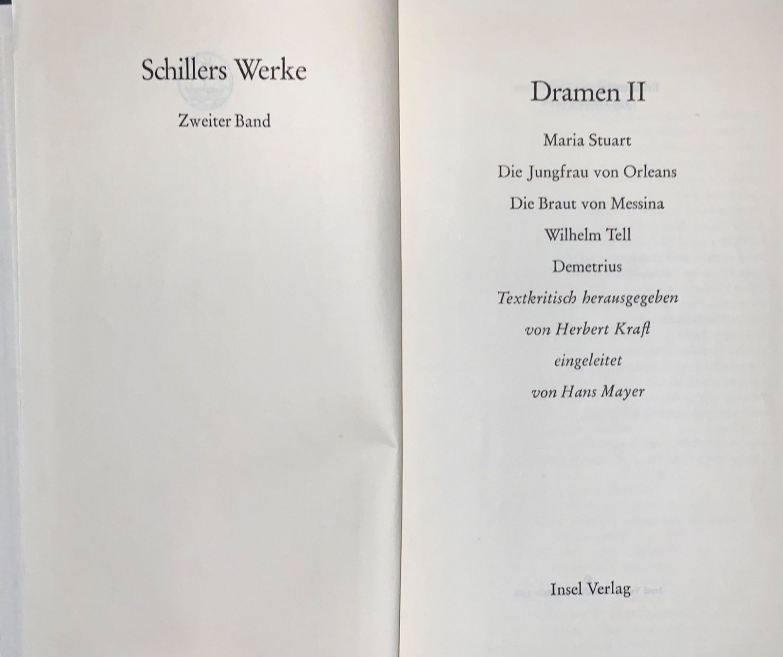 Libri: Schillers Werke Band 1-4 – Usato da Wiesendangen venduto da dfc187 3