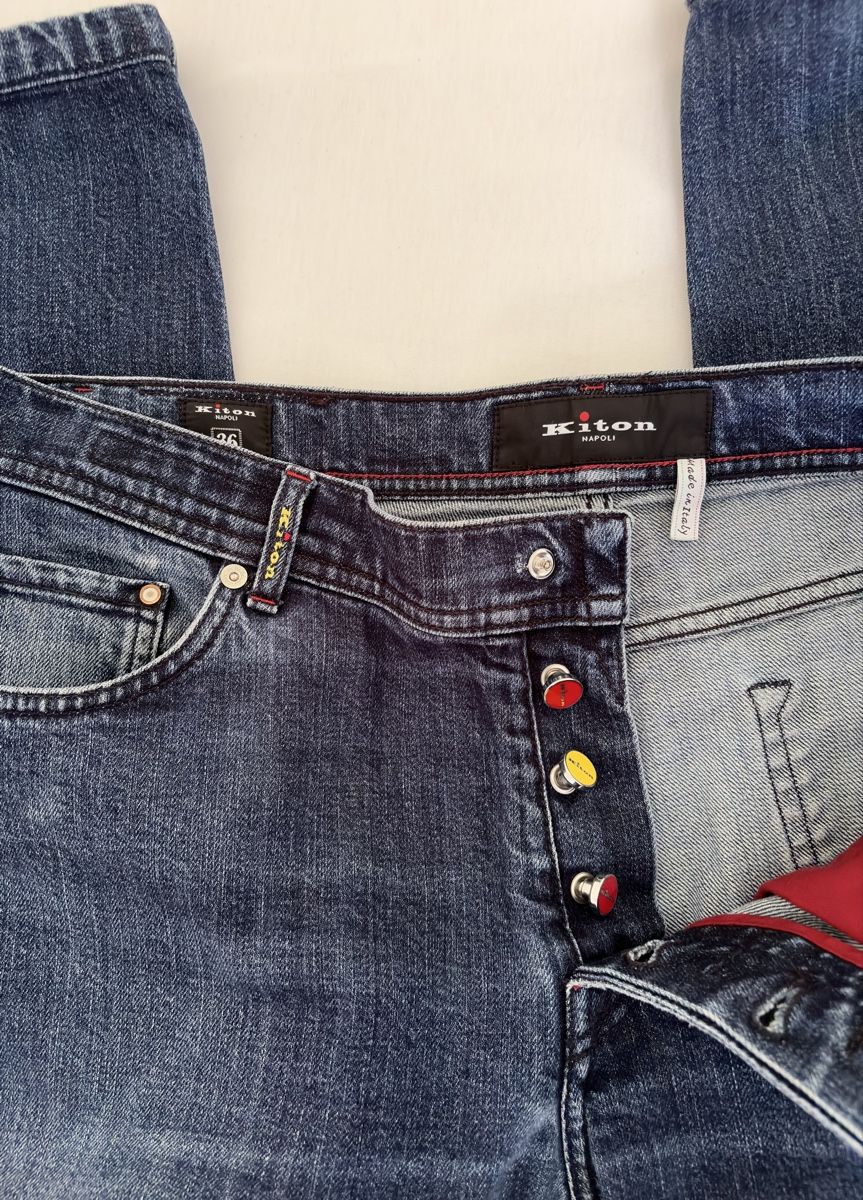 Kiton Jeans: Kiton Napoli slim Jeans W36 (defect) – Difettoso da Zürich venduto da ojr_x59l 4