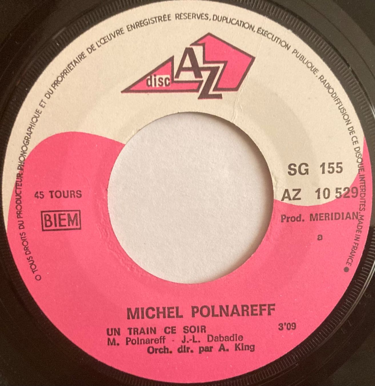 Dischi in vinile: MICHEL POLNAREFF - UN TRAIN CE SOIR / AVEC NINI – Usato da Poliez-Pittet venduto da Newtown-Records 2