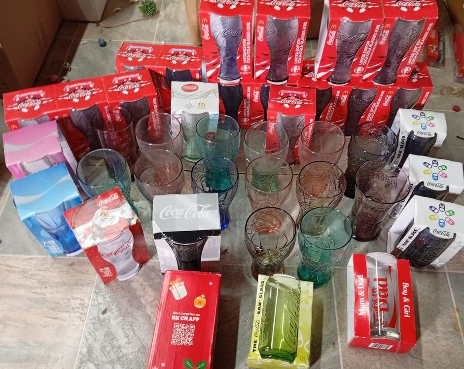 Coca-Cola Bicchieri: Lot 40X verres Coca Cola – Usato da Perrefitte venduto da 36B