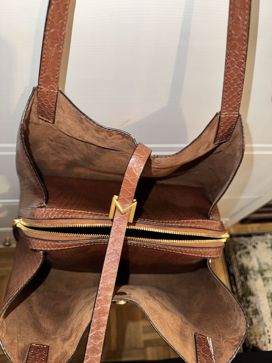 Borse da donna: Braune Handtasche in Kroko-Optik – Usato da Schlieren venduto da itsquality 3