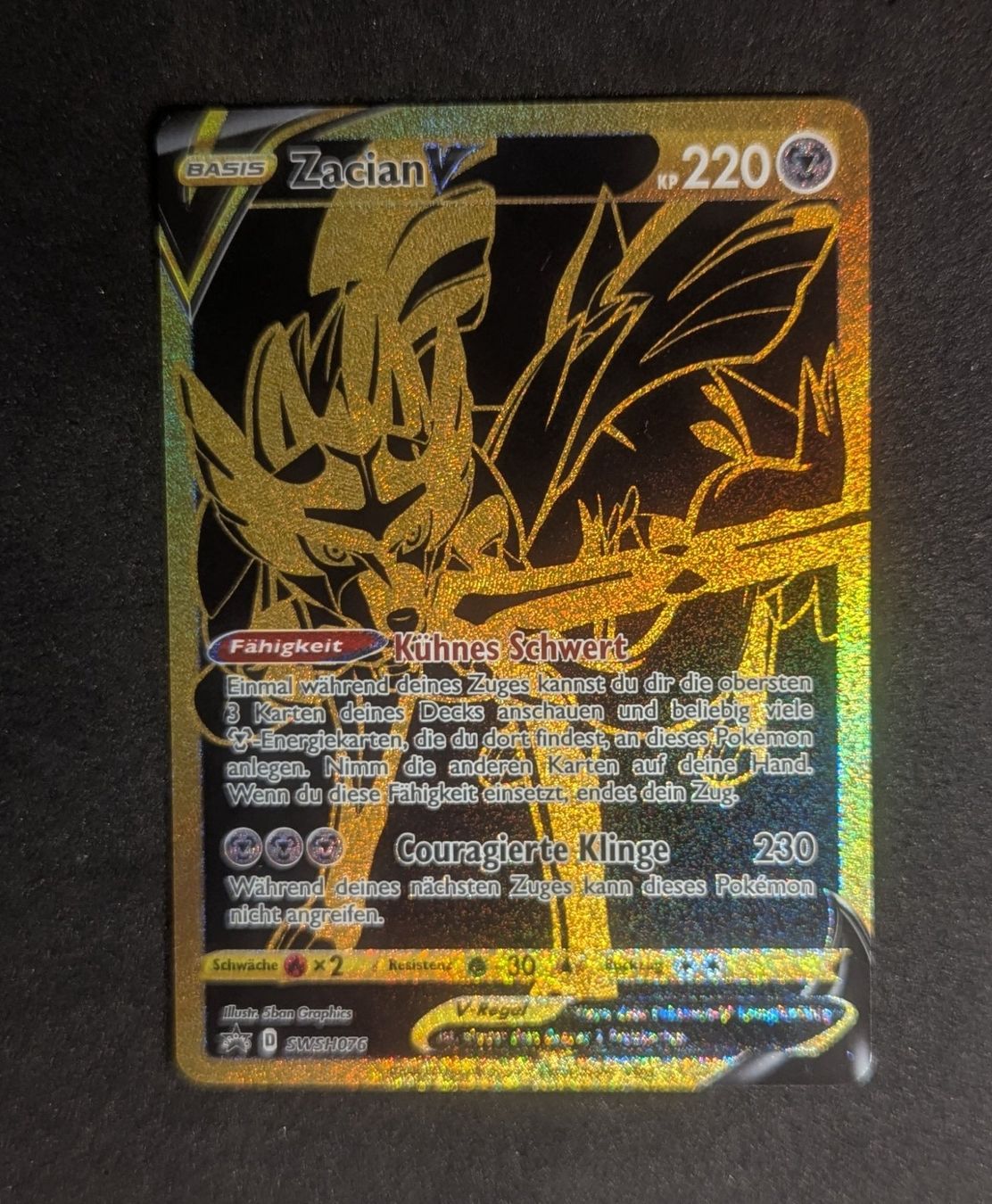 Pokémon Cartes à collectionner: Zacian V SWSH076 DE – D'occasion à Zürich par printz7