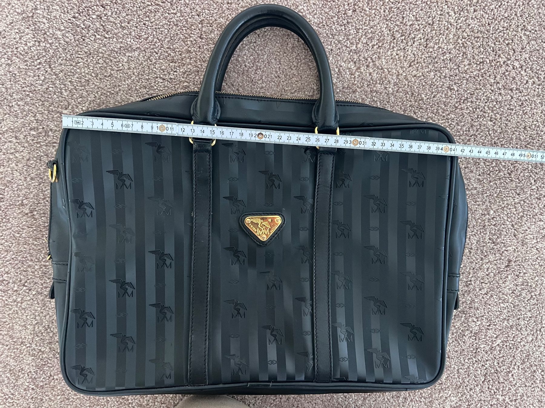 Maison Mollerus Borse: Möllerus Messenger Bag, Black Coated, Classic! – Usato da Baar venduto da kri_m7t2 4