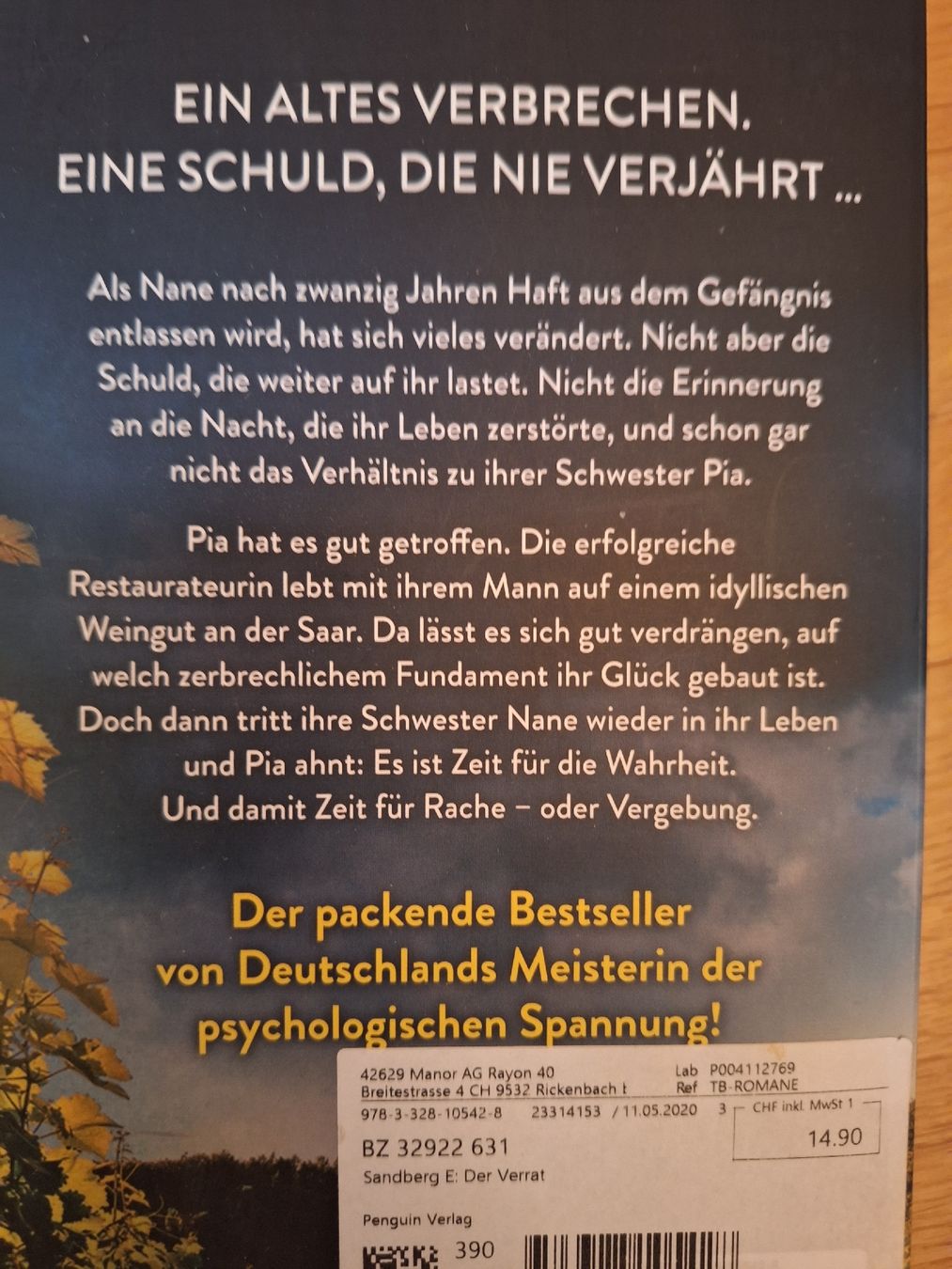 Libri: Buch "der Verrat" – Usato da Bazenheid venduto da Jessicafr 1