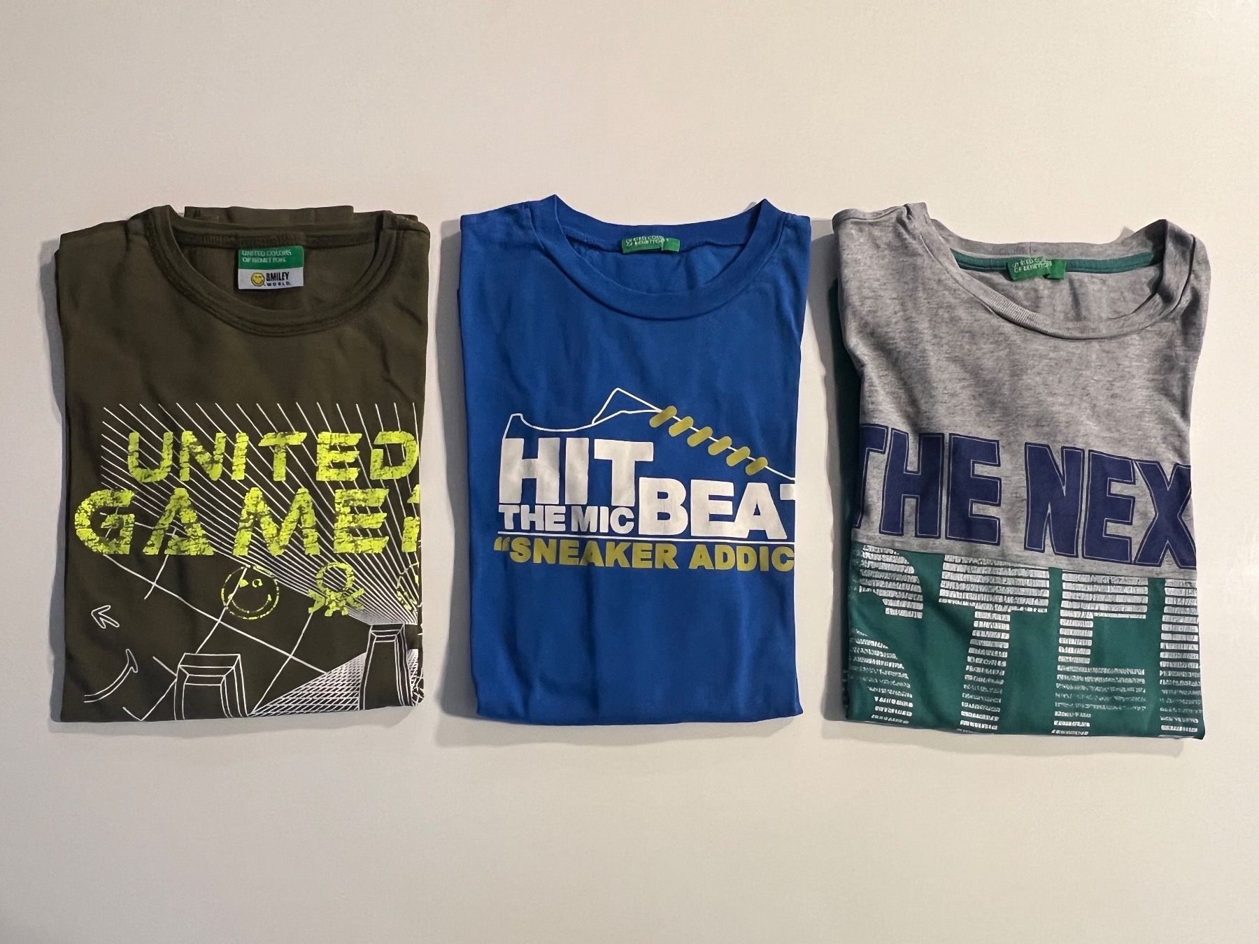 Benetton Camicie, T-shirt & Polo: 3 t-shirts manches longues Benetton – Usato da Cologny venduto da PEACEANDLOVE