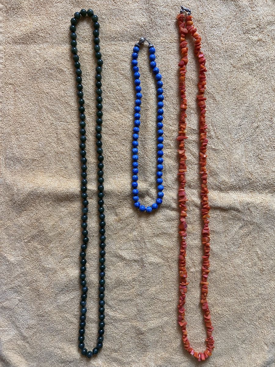 Sonstiger Schmuck: Drei Steinketten – Gebraucht aus Kriens von lay01