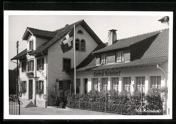 Cartes postales: Nieder-Rohrdorf, Restaurant Central Rohr – D'occasion à Berlin par bartko-reher