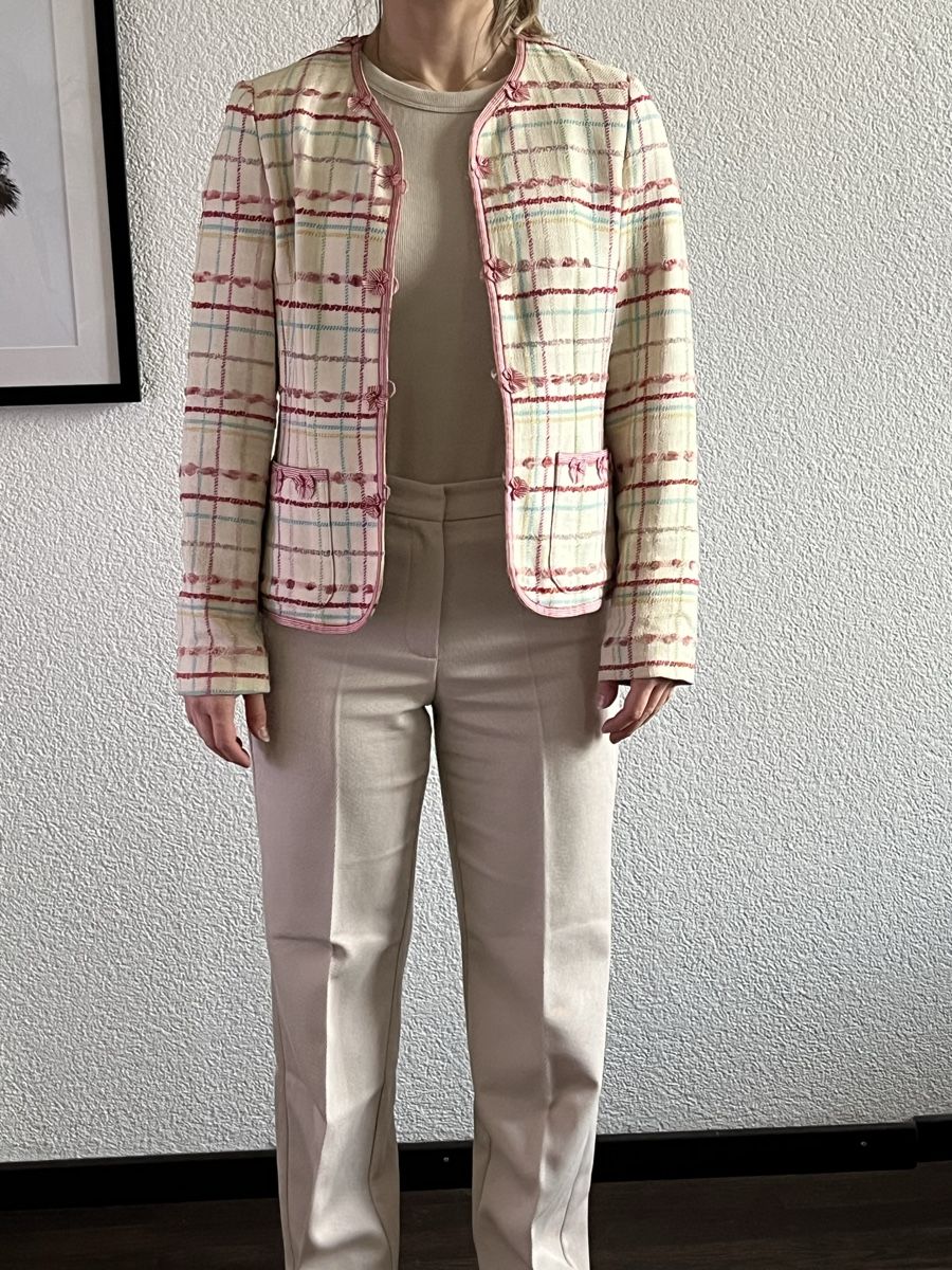 Giacche: Jäckchen Gr. 36 rosa weiss blau Prestige Paris – Usato da Zürich venduto da yvispirig 3