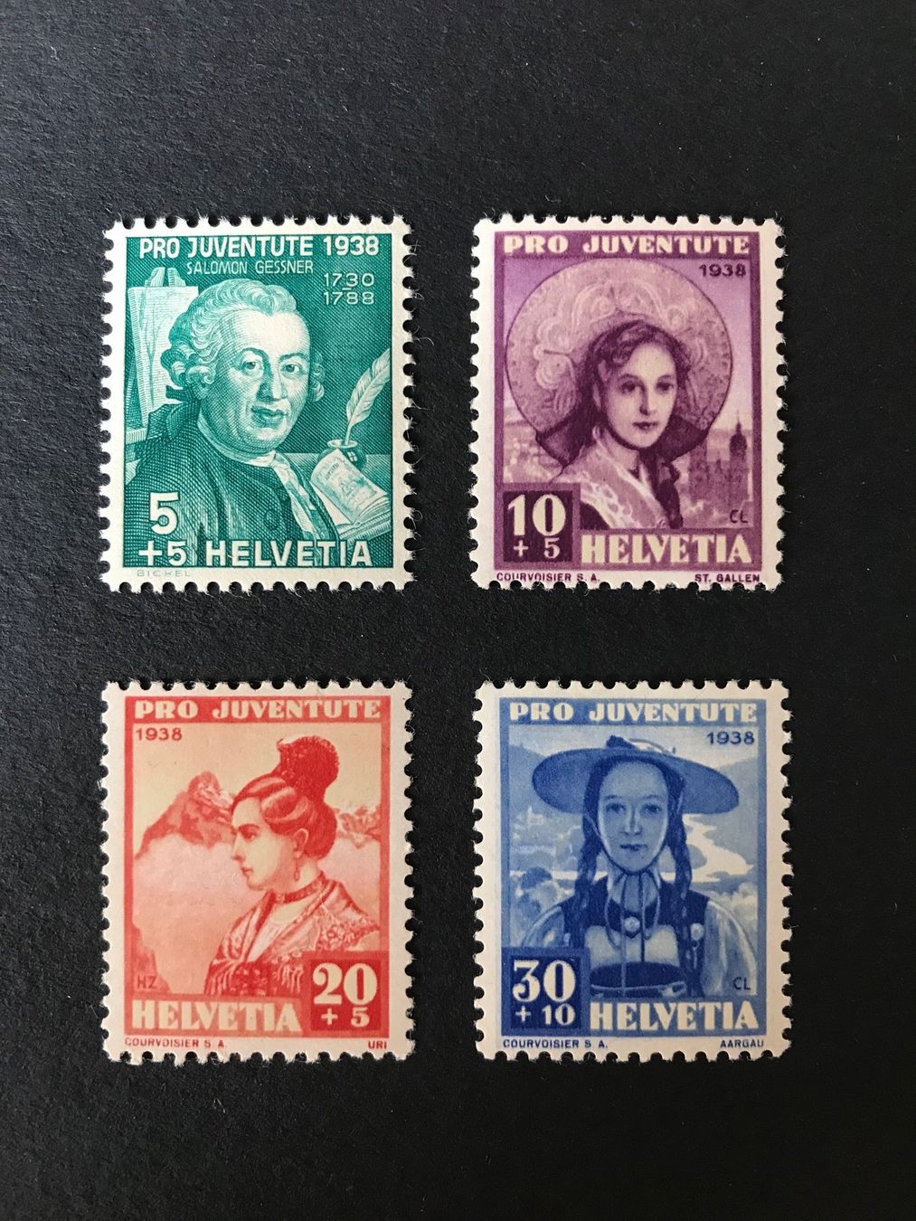 Alle Briefmarken: 1938, Pro Juventute Serie  **  mit Abarten – Neu (gemäss Beschreibung) aus stäfa von brandy66