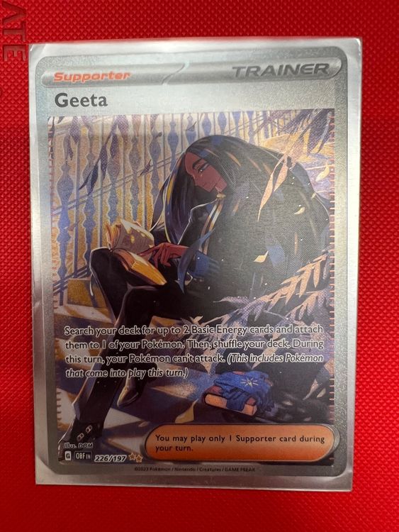 Pokemon Geeta Alternate Art Obsidian Flames PRE RELEASE | Kaufen auf ...