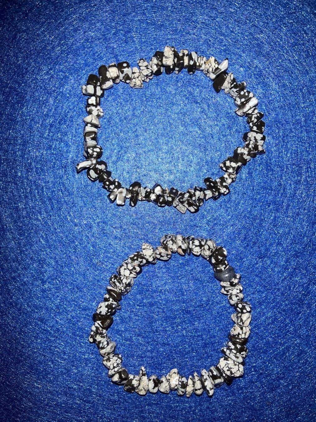Catenine: Halskette Schneeflockenobsidian – Usato da Weggis venduto da Viva80 5