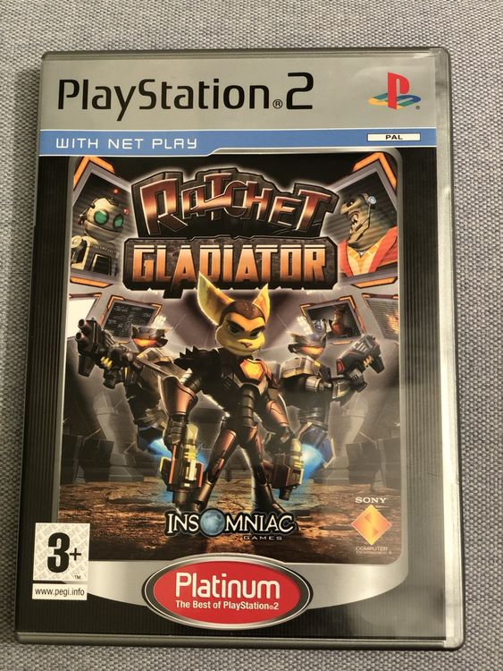 Ratchet Gladiator PS2 – Jeu Complet PAL FR – Sony – Action/aventure