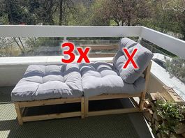 Balkon Garten Kissen Sitzkissen (auch einzeln)