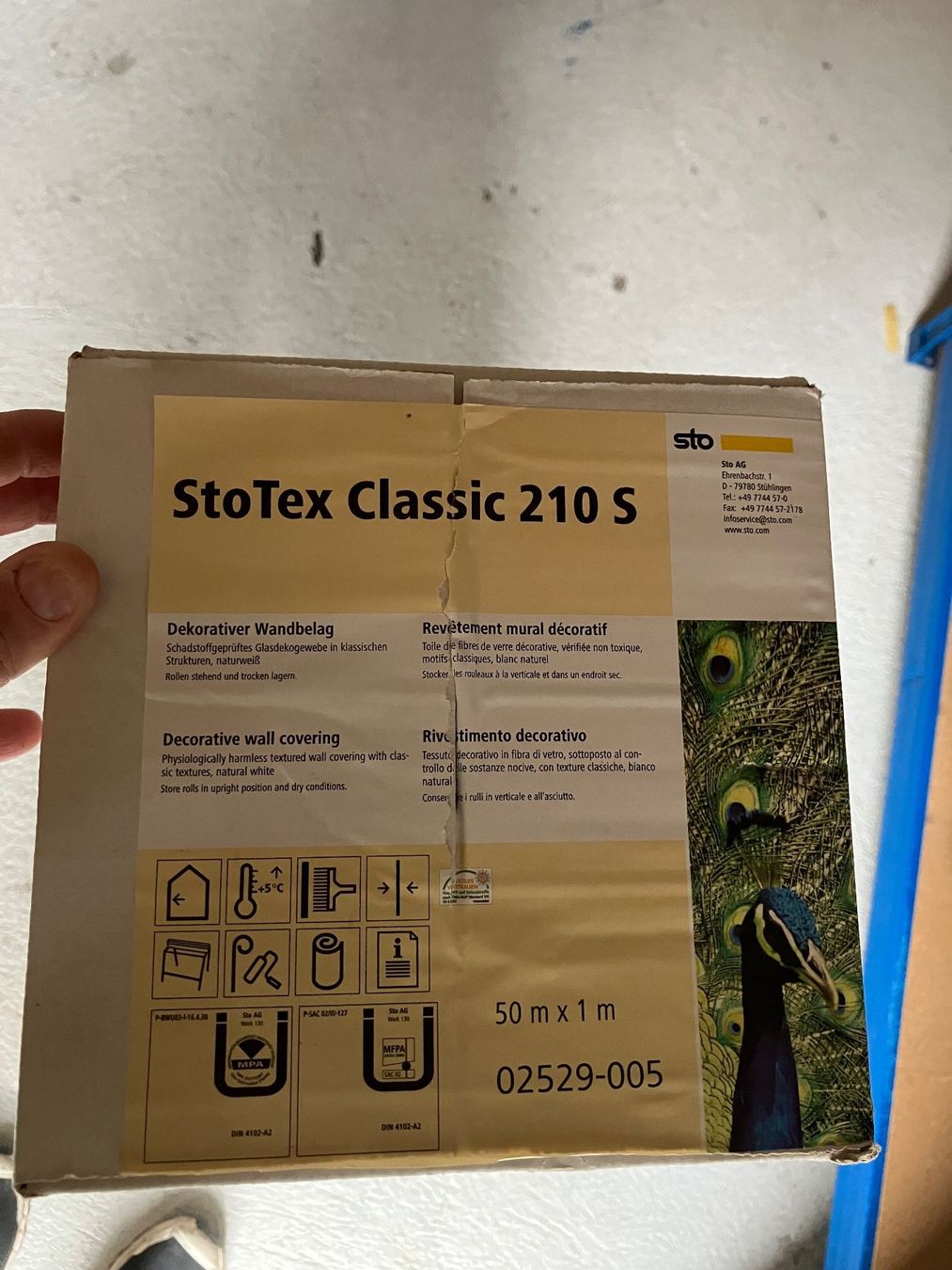 Tapeten: 2x Tapete, Glasgewebe. Neu und eingepackt. – Neu und originalverpackt aus Näfels von zigerschlitz23 1
