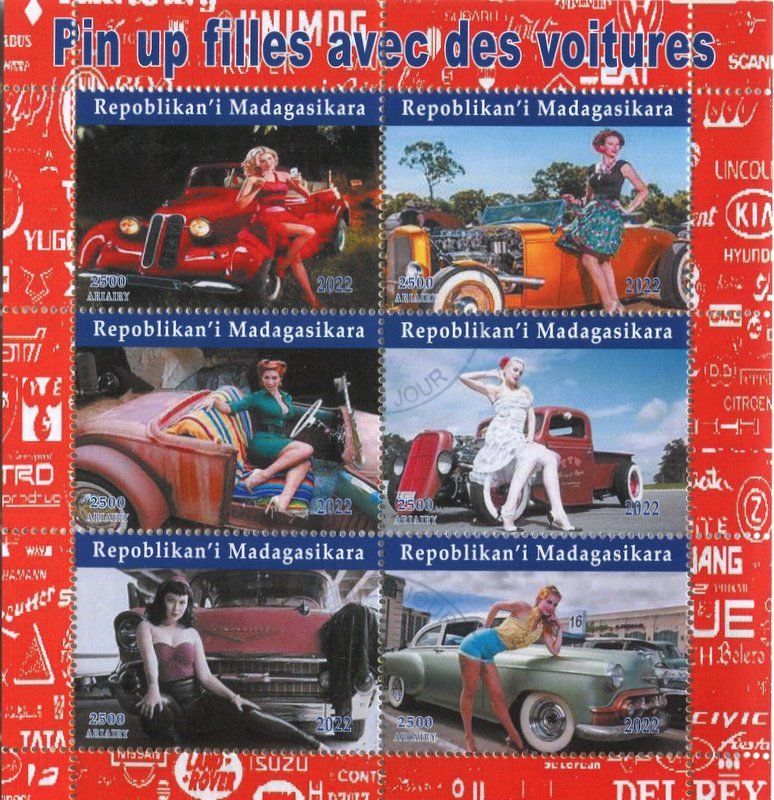 Tous les timbres: Block "Pin-up". Madagaskar – Neuf avec emballage d'origine à Basel par Butsch5