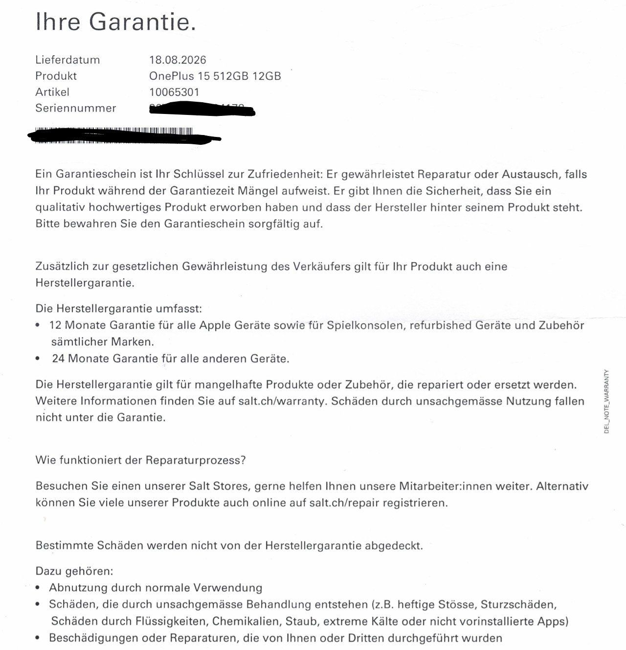 OnePlus Telefoni cellulari / Smartphones: OnePlus 15 / 512GB / 16GB RAM – Nuovo (secondo la descrizione) da Schaffhausen venduto da Chanzf8q 4