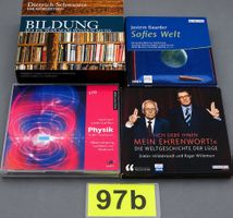 4 Hörbücher: Bildung, Physik, Lüge, Sofies Welt, Nr 97b