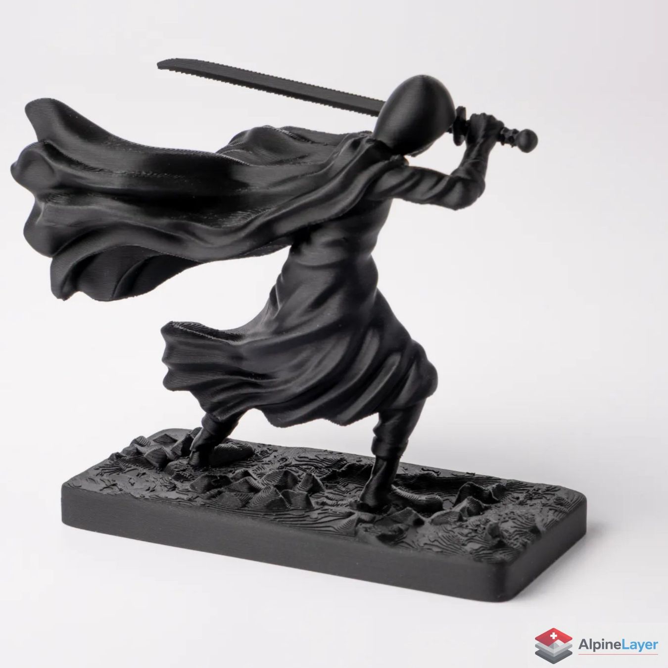 Skulpturen & Statuen: Shadowblade Warrior – 3D Printed Dynamic Sculpture – Neu (gemäss Beschreibung) aus Losone von AlpineLayer 1