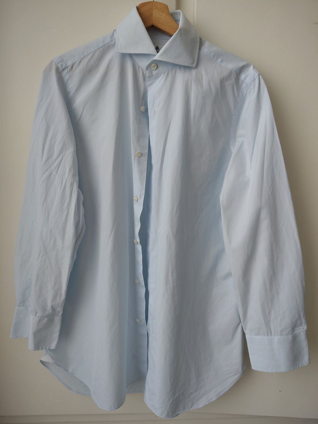 Finamore Hemden: Light Blue Finamore Cotton Shirt 40 – Gebraucht aus Dübendorf von GrimesA