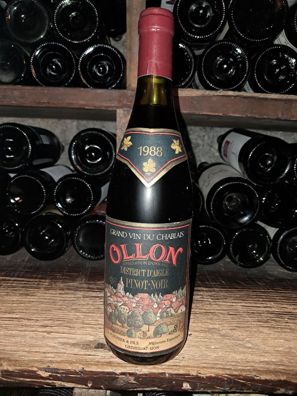Vino: Ollon Pinot Noir 1988 – Nuovo e nell'imballaggio originale da Le locle venduto da juliensaran