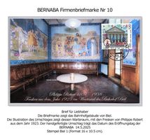 Schweiz 2025 Firmenbriefmarke Nr. 10 BERNABA Bahnhof Biel