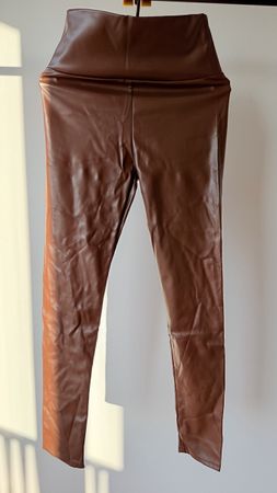 Leggings Kunstleder braun Grösse M neu