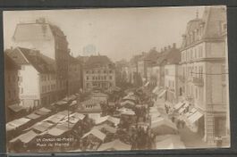 Carte P de 1924 ( La Chaux-de-Fonds / Place du Marché )
