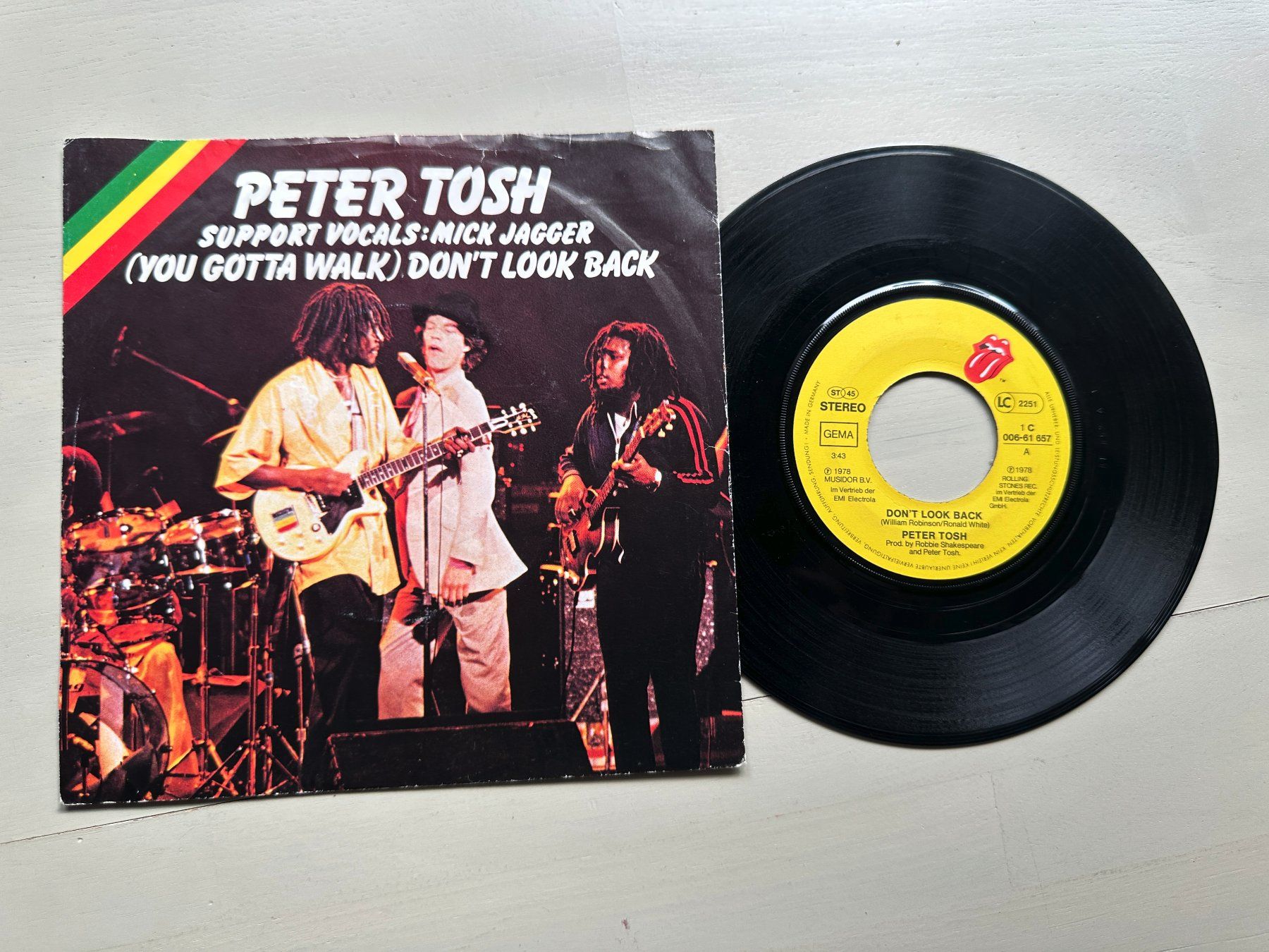 Schallplatten: PETER TOSH MICK JAGGER rare Single ROLLING STONES Reggae 70' – Gebraucht aus Basel von Partridge
