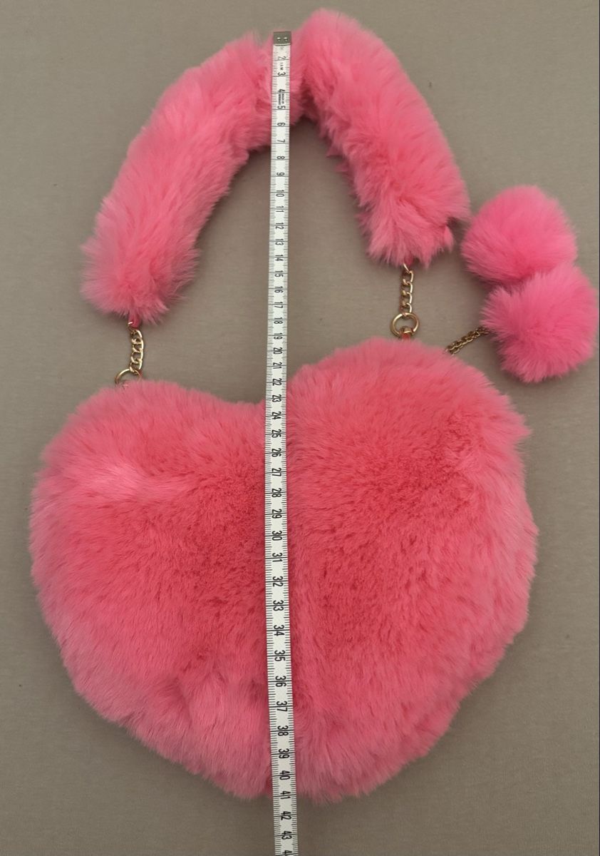 Borse: Herztasche Pink Plüsch – Nuovo (secondo la descrizione) da Bolligen venduto da Galileen 3