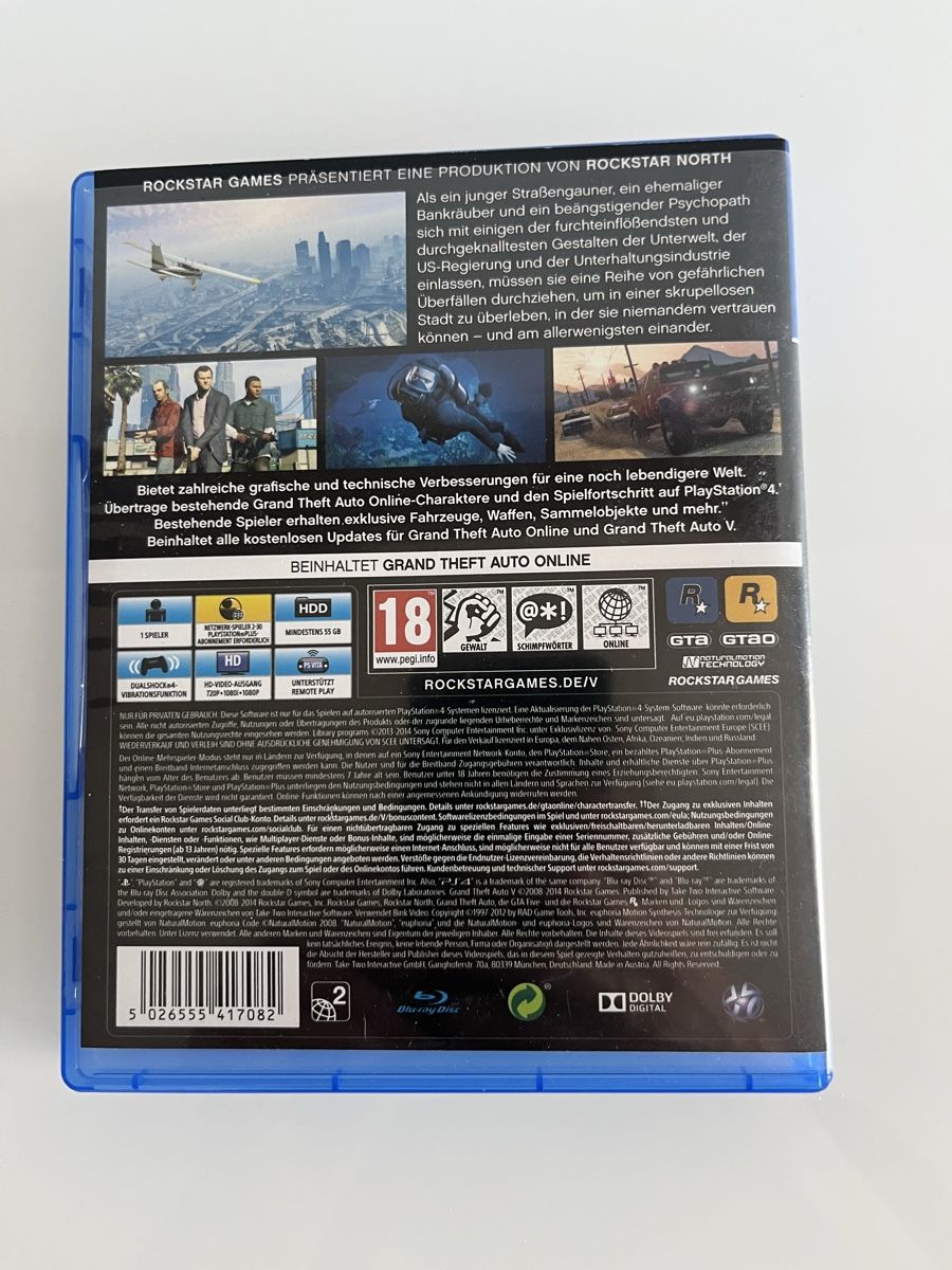 Spiele: GTA 5 / Playstation 4 – Neu (gemäss Beschreibung) aus Volketswil von asc_yp5h 1