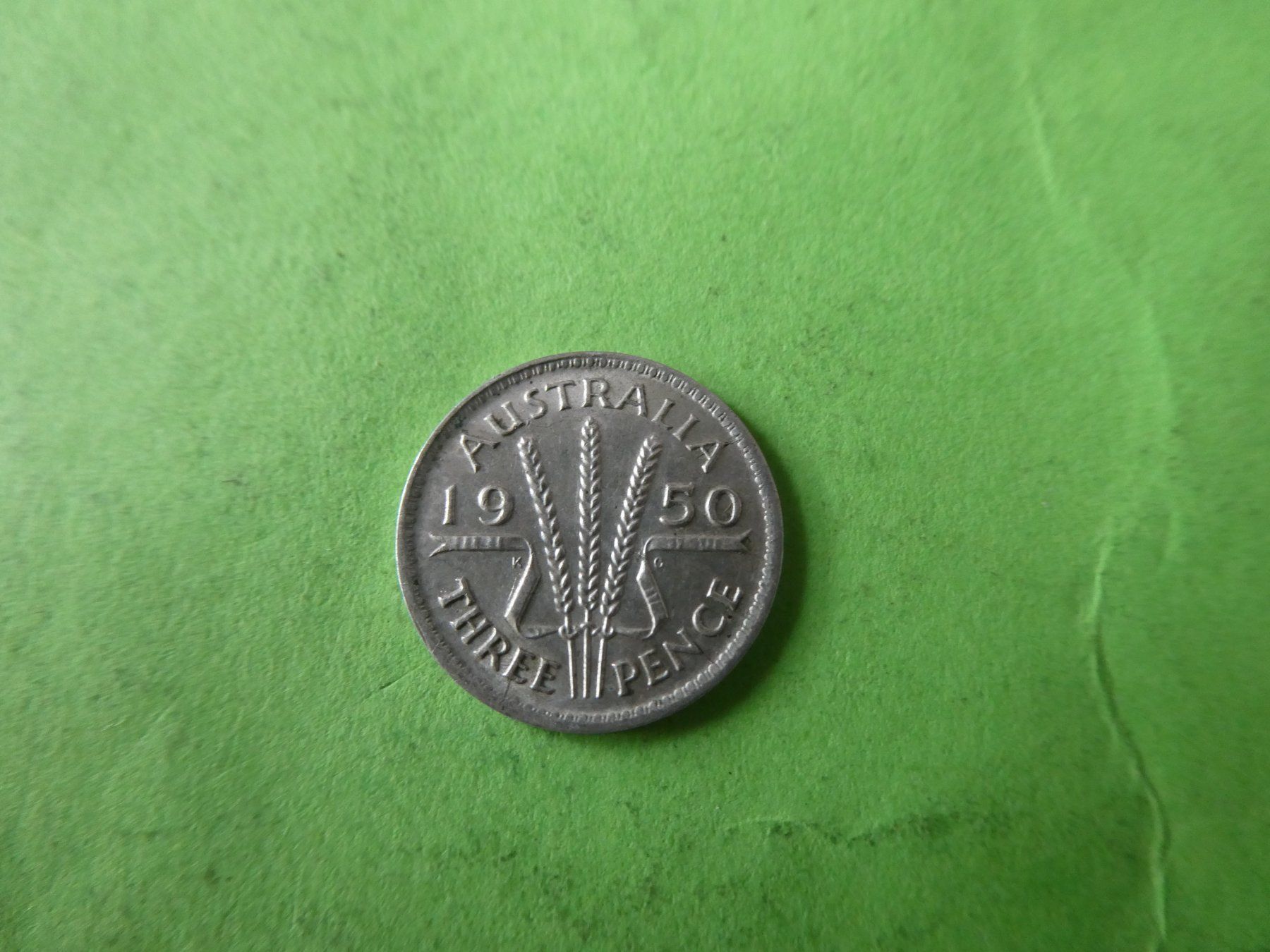 Alle Münzen: Australien 1950, 3 Pence     Silber – Gebraucht aus Hinterforst von Rohusri 1