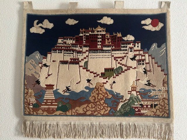 Tappeti: Handgewebter Tibet-Teppich aus Schafswolle – Usato da Illnau venduto da tas_6cyh
