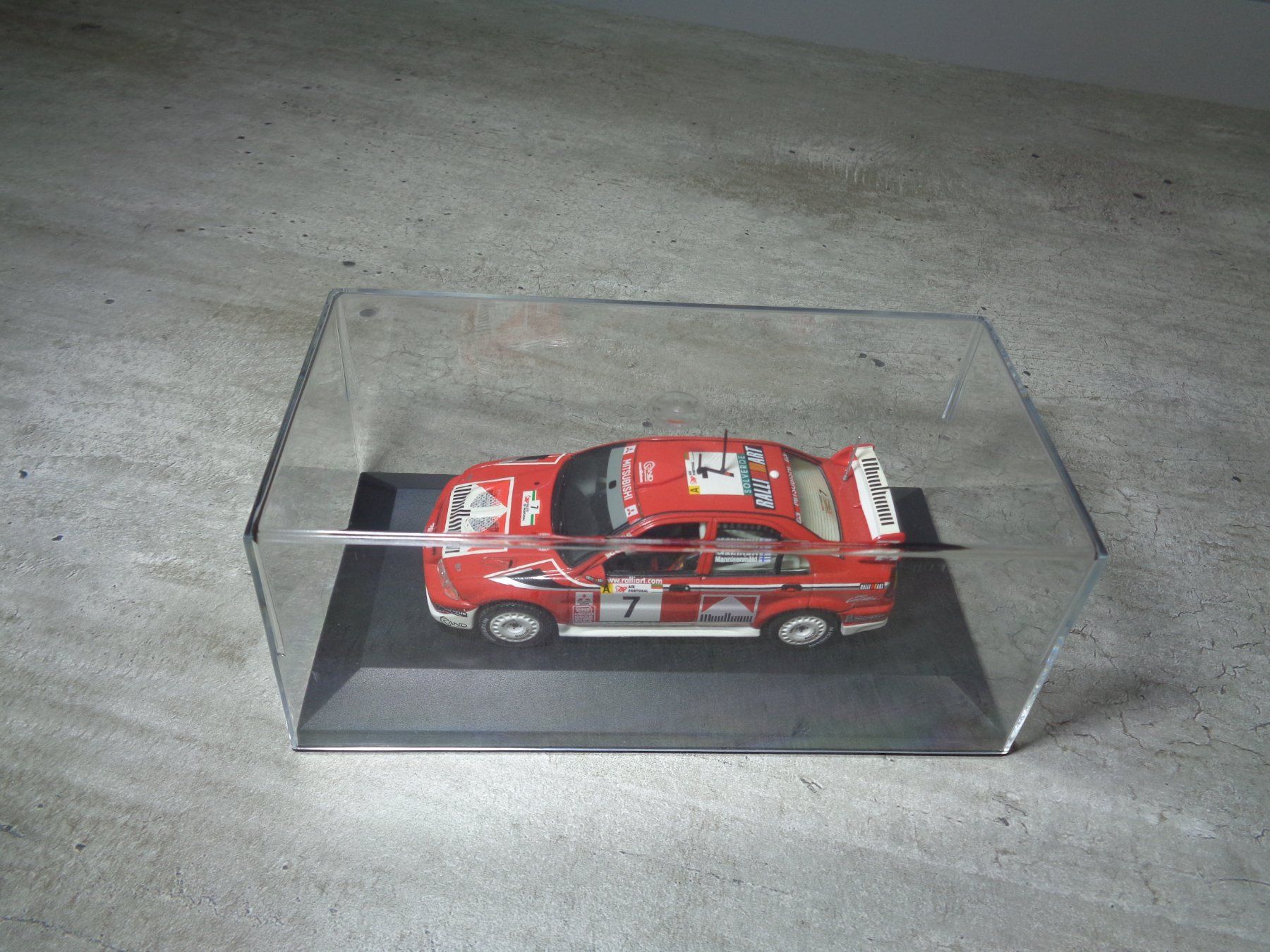 Mitsubishi Modellini d'auto: Ixo 1:43 Mitsubishi Lancer Evo VI Rallye – Usato da Reconvilier venduto da rallycar 5
