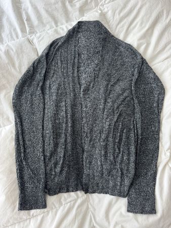 Brandy Melville T.U. cardigan gris chiné coton viscose
