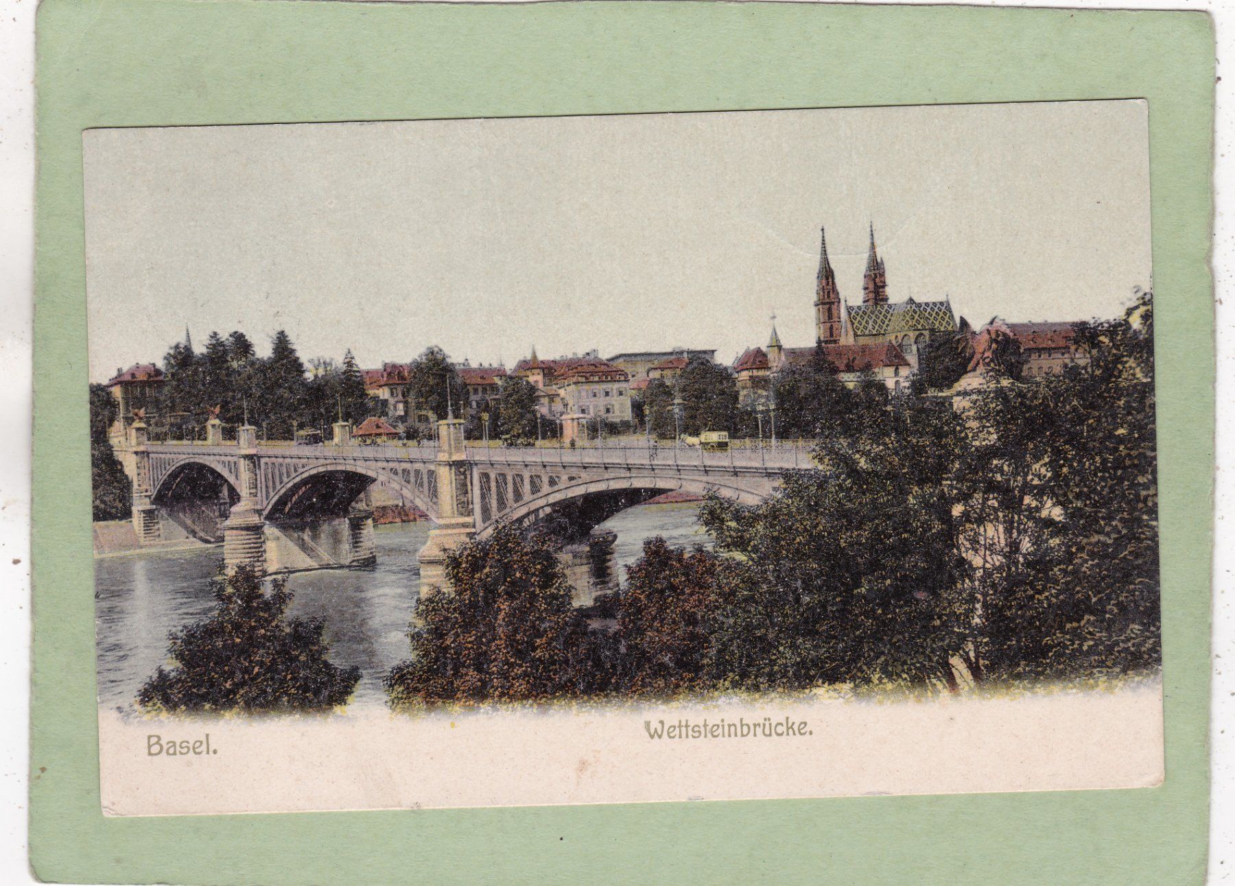 Cartes postales: Basel Wettsteinbrücke 1907 – D'occasion à Herisau par Lisegrat2008