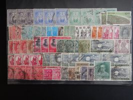 Indien Lot mit alten Werten auf 10 grossen Steckkarten Lot 9