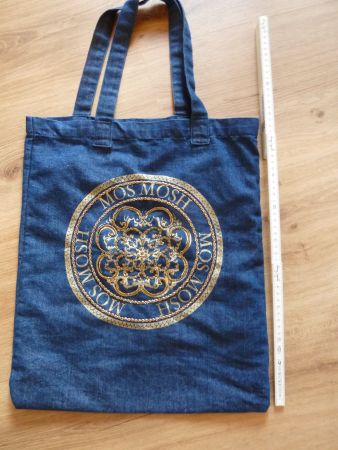 Mosh Mosh Tasche Denim blau mit Stickerei gute Zustand