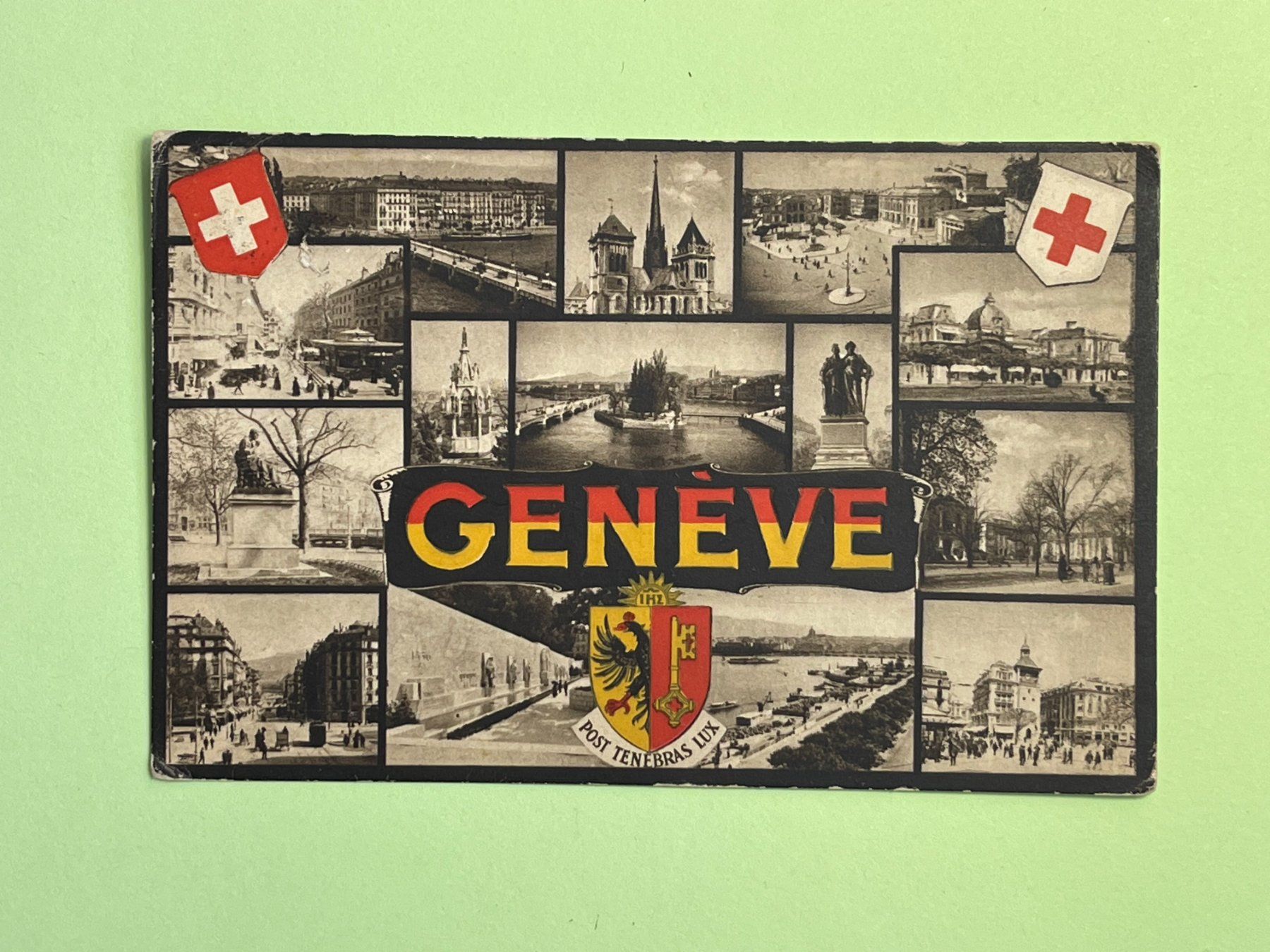 Cartoline postali: Genève - mehrere Ansichten – Usato da Steg VS venduto da danwer74