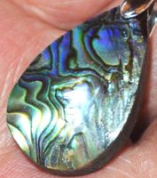 Anhänger L-5797 – Abalone Muschel Cabochon 27x16mm