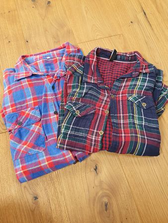 2 x Holzfäller Hemd, kariert, Gr. S/M, ideal für den Herbst