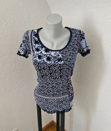 T-Shirt von TAIFUN ca. Gr. S blau gemustert