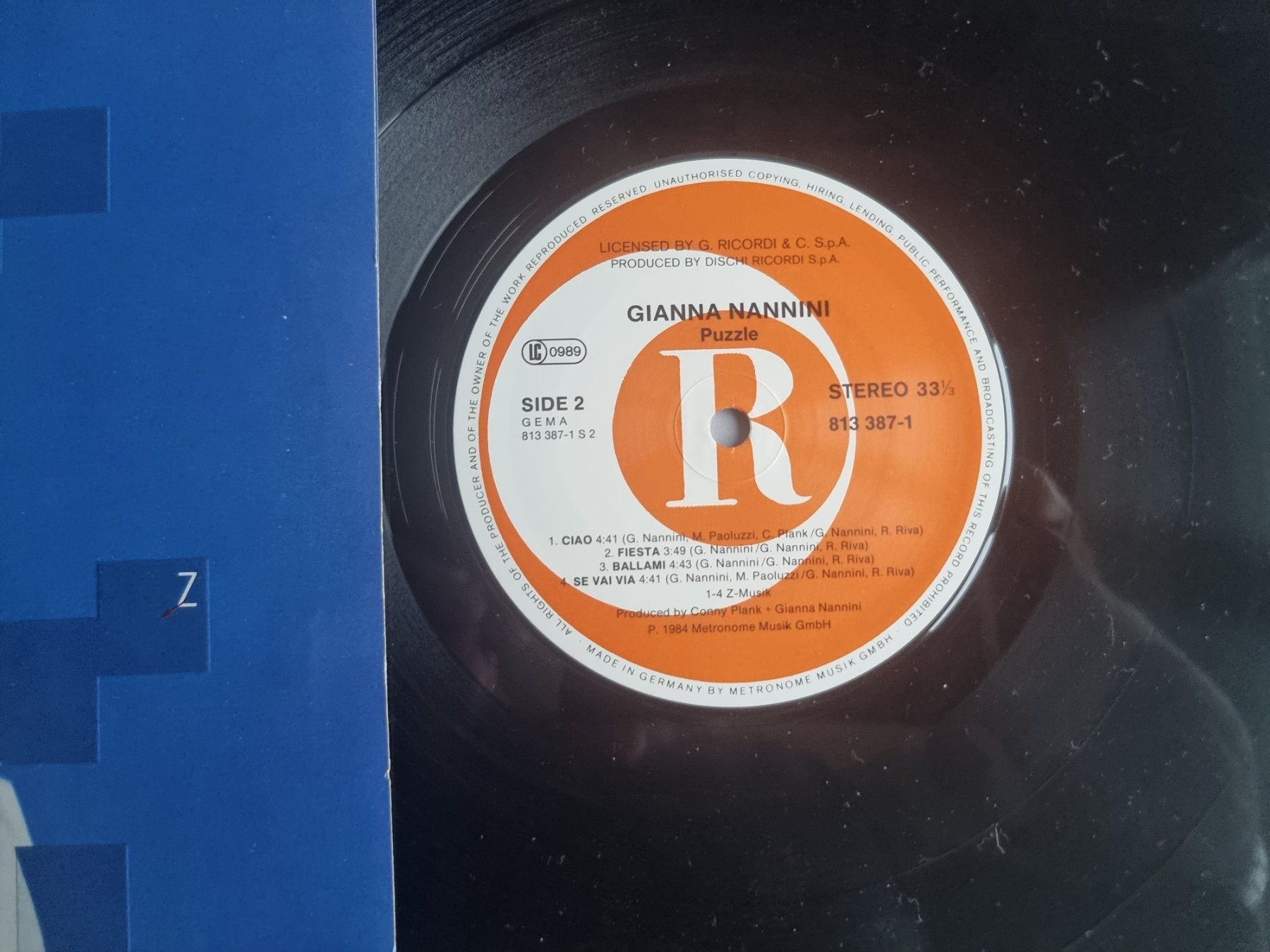 Dischi in vinile: LP Gianna Nannini – Puzzle – Usato da Schaffhausen venduto da Kellerrassel 1